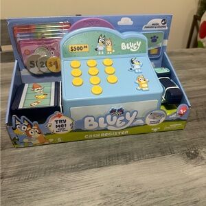 Bluey Cash Register Toy with Yellow Buttons